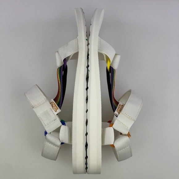 Teva Universal Pride Rainbow Sandal Shoes Size 13 - Picture 2 of 10